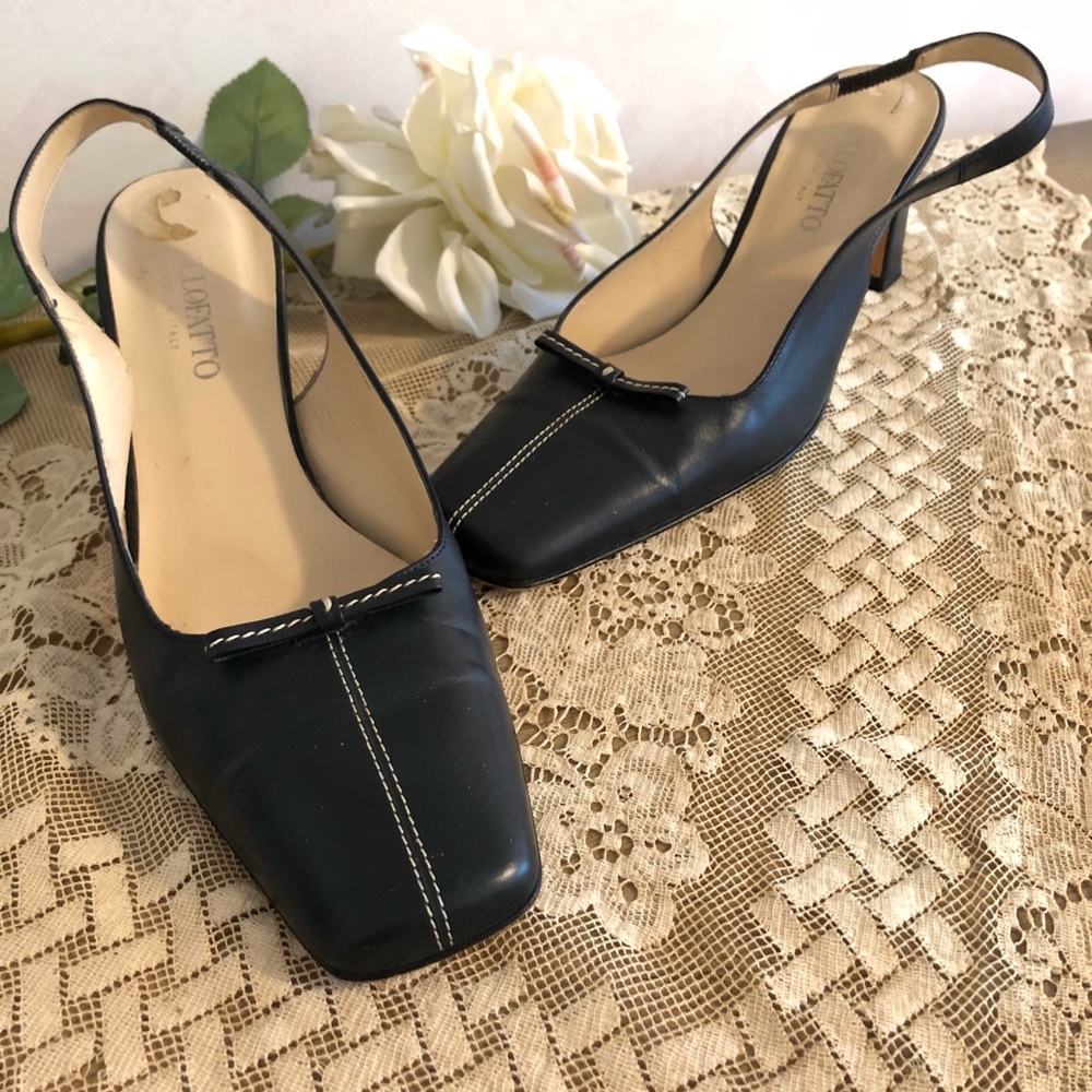 Bellofatto All Leather Navy Shoes 7